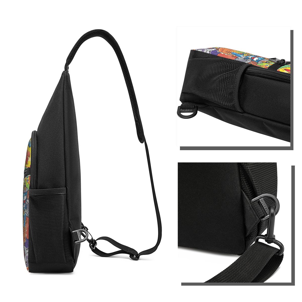 Super Zings Superthings 만화 가슴  - Sling Backpack Shoulder 리뷰 및 가격