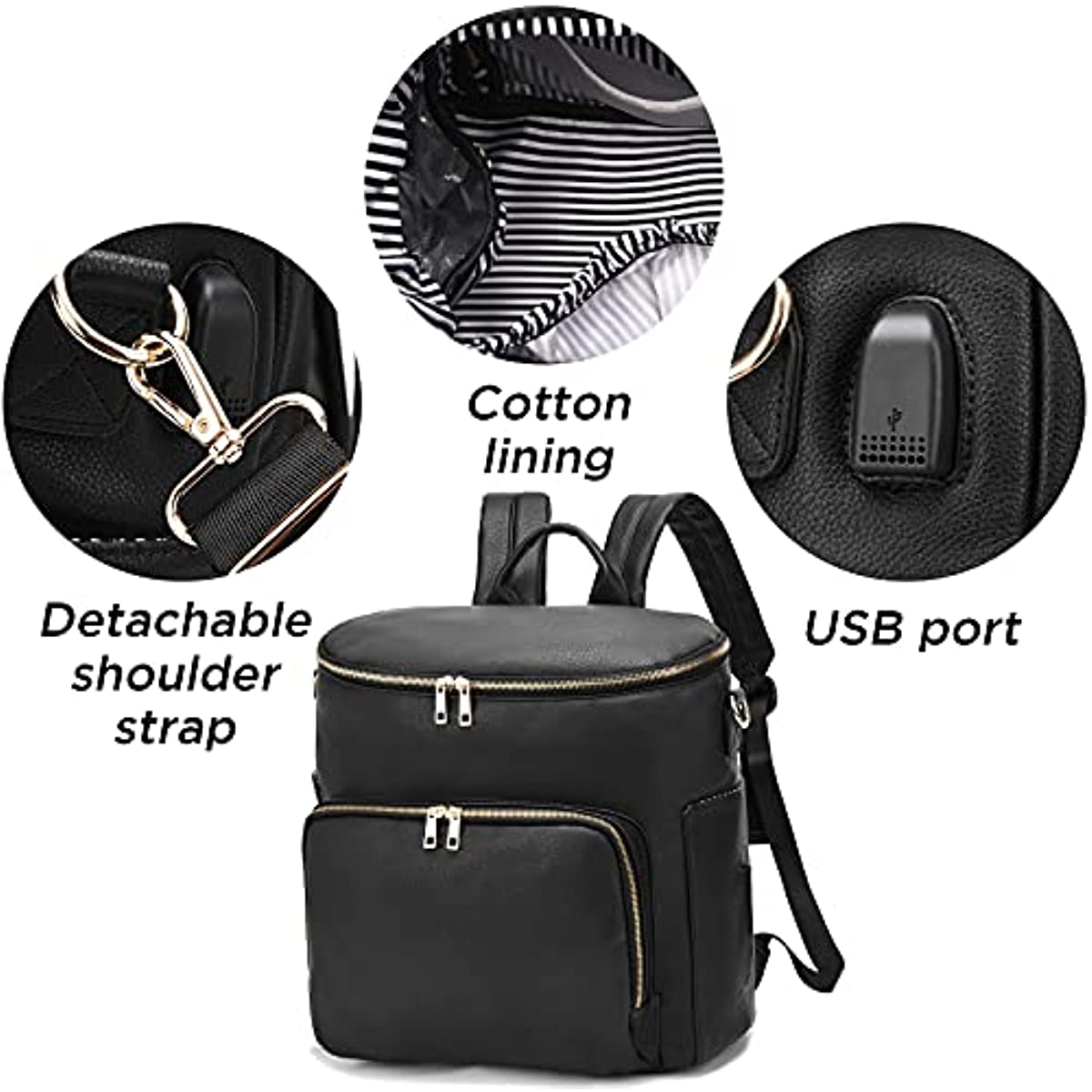 기저귀 가방 배낭 가죽 배낭 여성용 여행 배낭 아기 가 - Backpack Diaper Bag 리뷰 및 가격