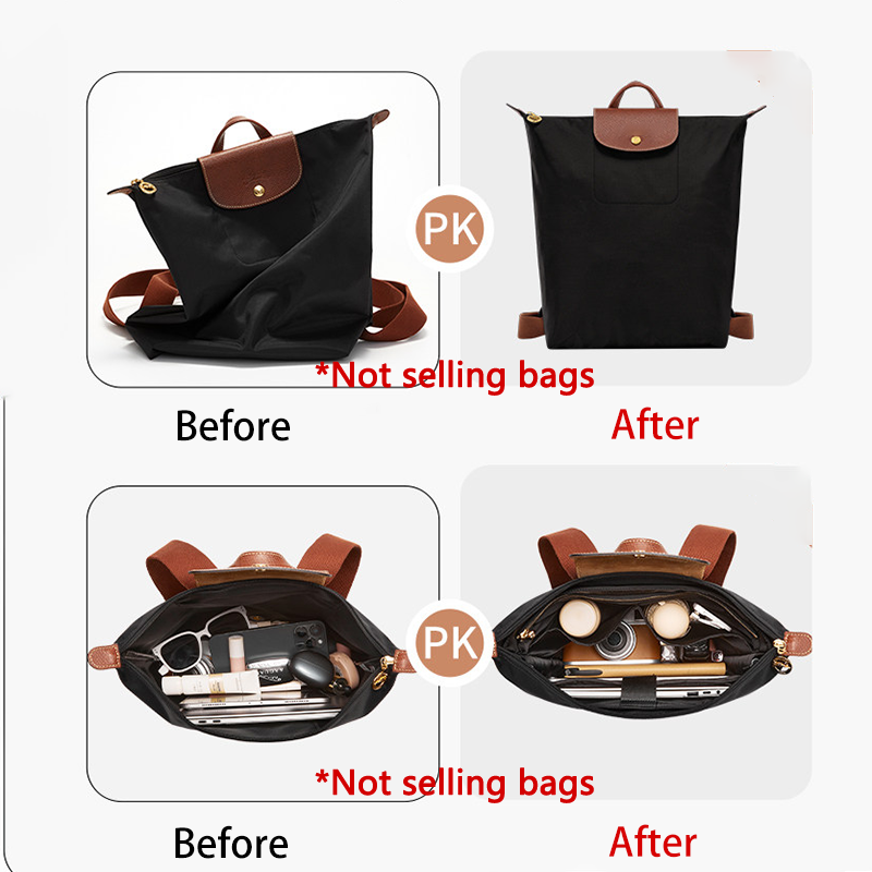 롱샴 백팩용 가방 정리함, 컴퓨터, 물병 수납, 찾기  - Backpack Insert Organizer 리뷰 및 가격