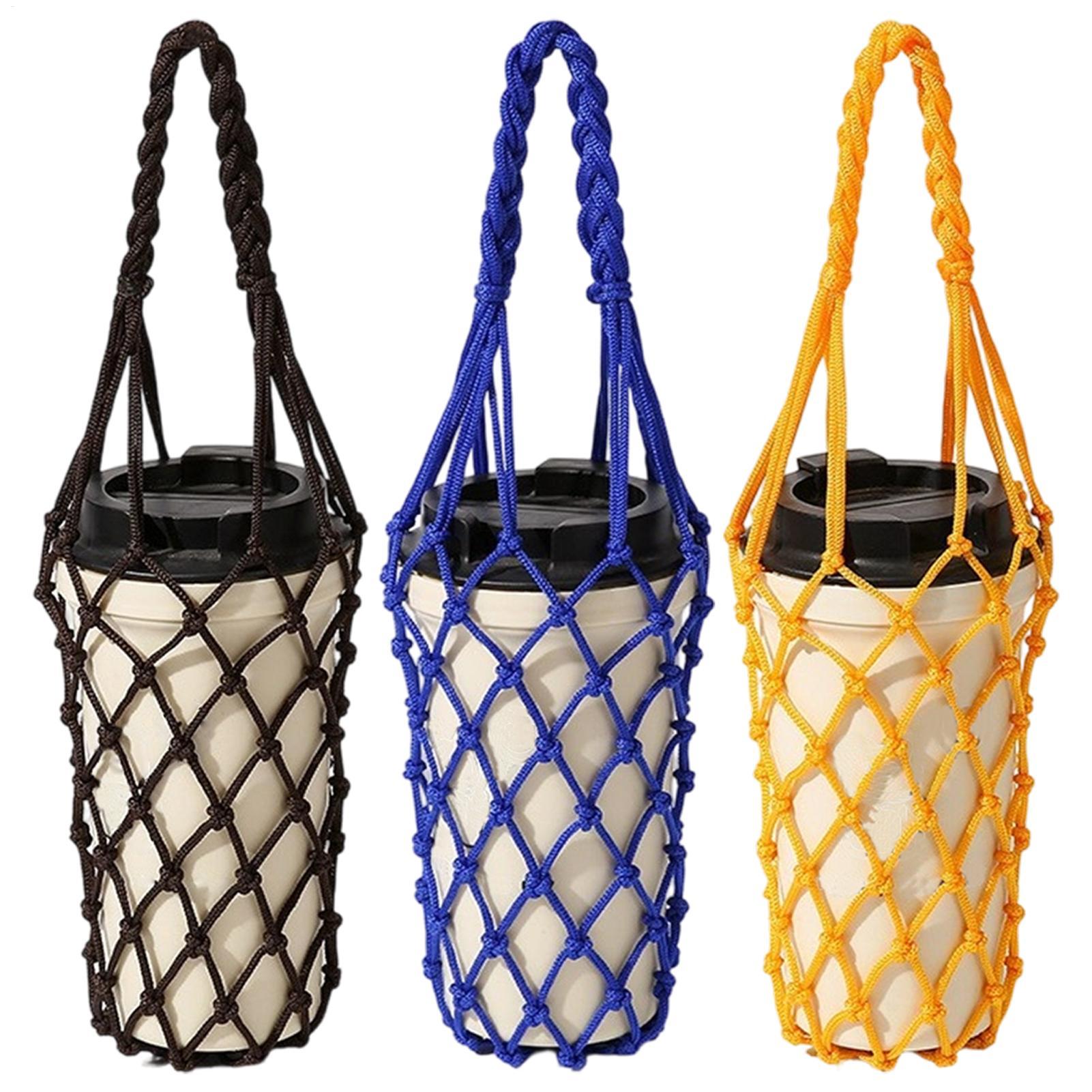 1pcs 물병 가방 크로셰 메쉬 컵 홀더 캠핑 하이킹  - Hydration Pack Outdoor 리뷰 및 가격