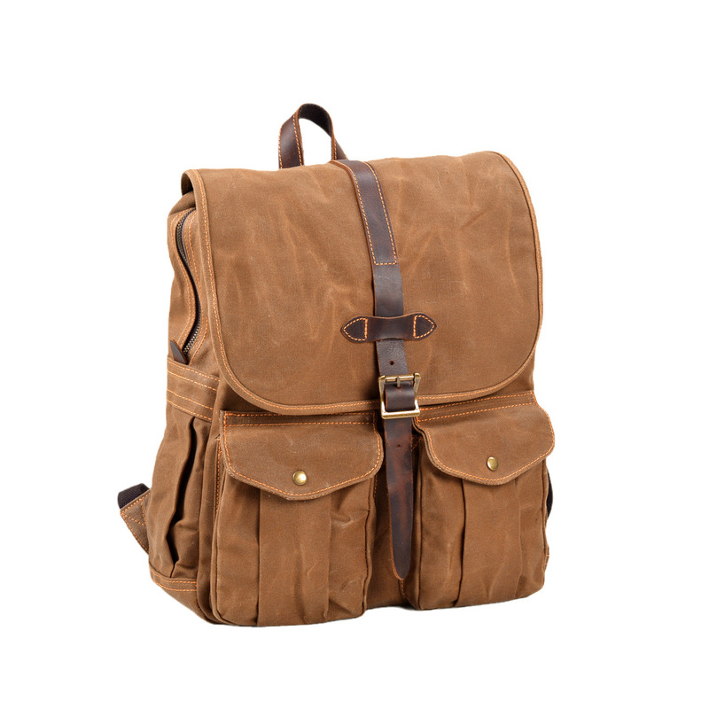 새로운 왁스 캔버스 남성용 백팩, 캠핑, 아웃도어, 하 - Canvas Backpack Casual 리뷰 및 가격